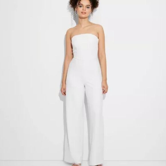 Women's Wide Leg Tube Jumpsuit - Wild Fable NWT - Picture 2 of 4